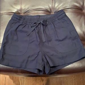 J Crew point sur linen shorts